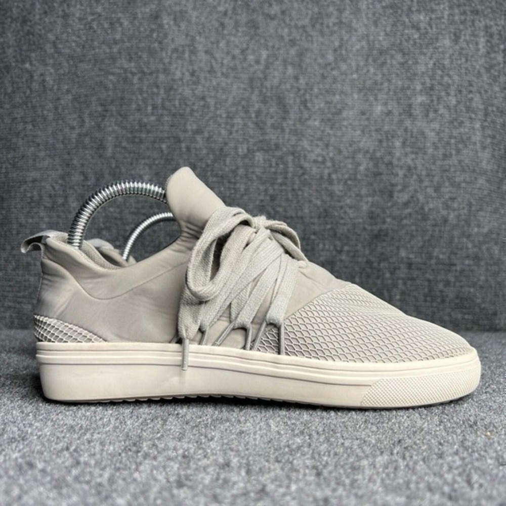 Steve Madden Lancer Sneaker Shoes Womens 8 Gray Lace Up Casual Mesh Athleisure